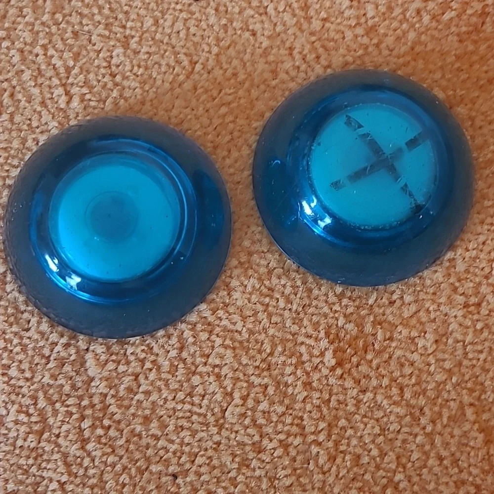 1960s Teal Glass Vase and Votive Holders